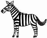 Zebra Cartoon Clip Zebras Blank Clipartbest sketch template