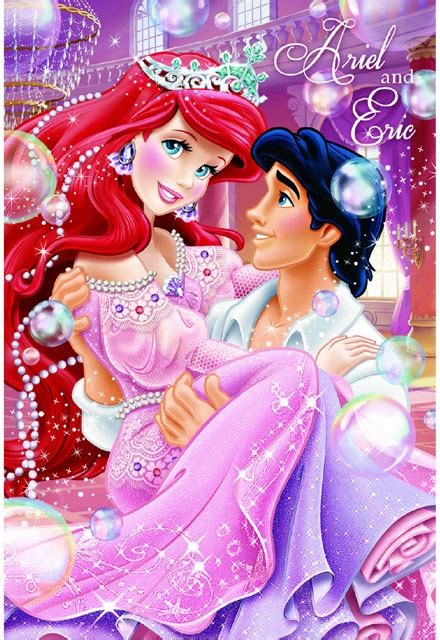 Disney Princess Ariel And Prince Eric 3d Lenticular Card