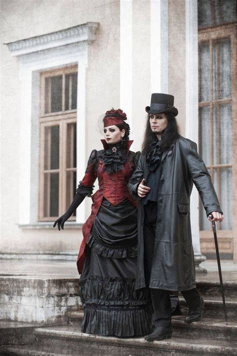 Amazing Gothic Couple Victorian Vampire Victorian Vampire Costume