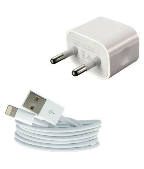 apple iphone wall charger  charging cable cell  phone