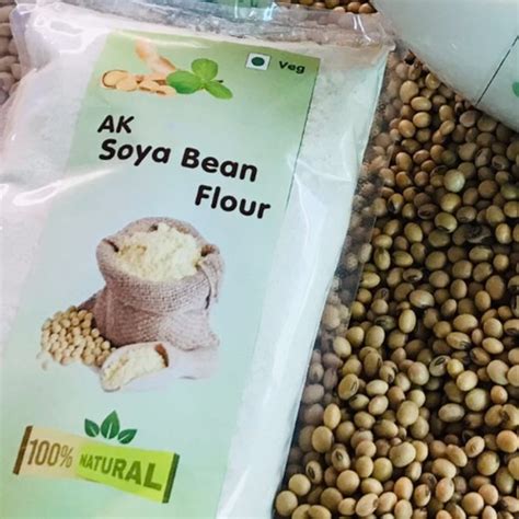 natural  pure high protien soyabean flour  human consumption carbohydrate  gm