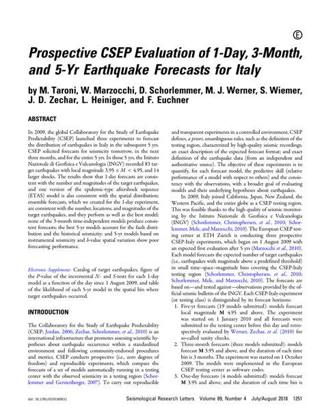 prospective csep evaluation  day month  yr