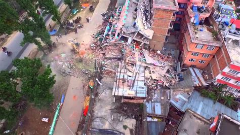 Drone Footage Depicts Fallout From Nepal Earthquake Youtube