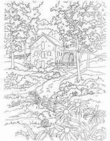 Coloring Mill Pages Dover Publications Kleurplaten Landschappen Kleuren Watermill Colouring Kleurboek Designlooter Template Adult Afkomstig Doverpublications Van Scenes sketch template