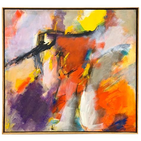Abstract Expressionist Painting By Jean Sampson Pushing Color At 1stdibs