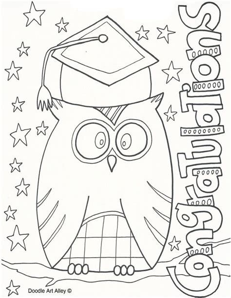 color page  graduation girl coloring pages