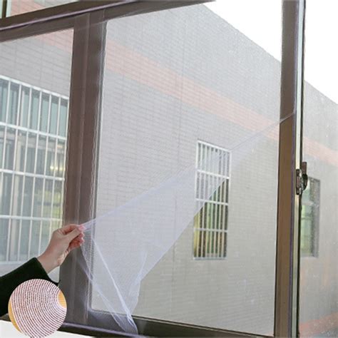 style xcm  adhesive door screen curtain protect mesh screen anti mosquito