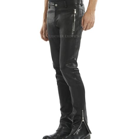New Style Leather Biker Pant For Men Leatherexotica