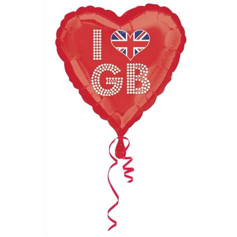 amscan red i heart gb foil balloon gb balloons from hakimpur ltd