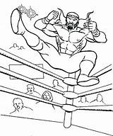 Wrestling Coloring Pages Wwe Belt Wrestler Ring Printable Jump Color Drawing School High Getdrawings Colorluna Print Getcolorings Drawings Championship Size sketch template