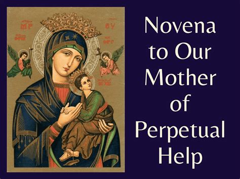 mother  perpetual  novena st mary
