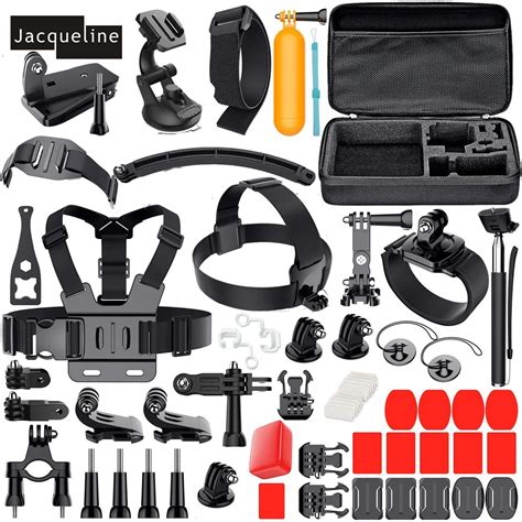 jacqueline  action camera accessories kit  gopro hero    session     sjcam