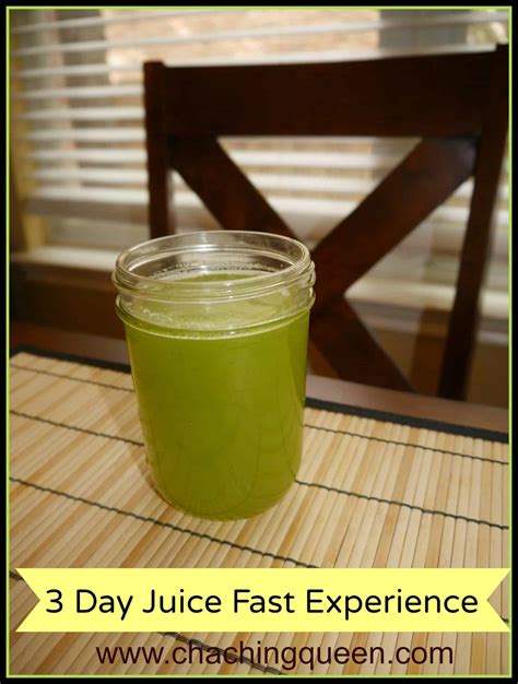 day juice fast detox experience cha ching queen