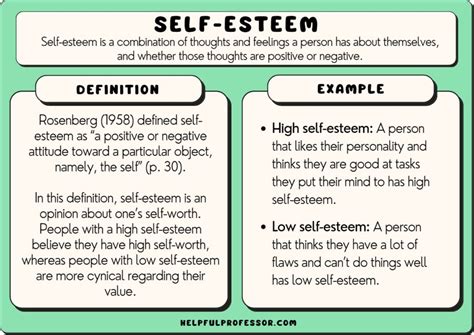 esteem examples high