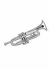 Trompette Instruments Coloriage Imprimer 2239 487d Musikaler Instrumentos Slalom Serrure Cerveau Cerf sketch template