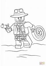 Indiana Lego Jones Coloring Pages Printable Print Coloriage Colouring Color Sheets Kids Patrol Gratuit Popular sketch template