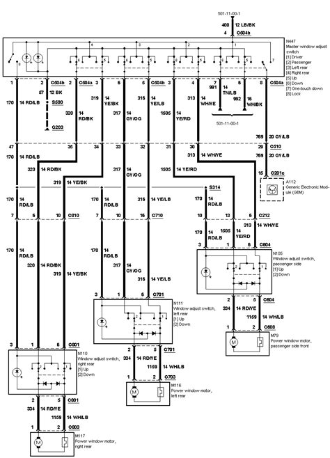 taurus power window wiring diagram wiring diagram