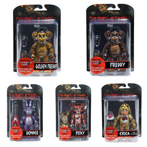 Set Of 5 Funko Five Nights At Freddy S Fnaf 5 Collectible Poseable