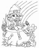 Leprechaun Jade Arcobaleno Fairy Patricks Coloriages Dragonne Lassie Colorare Partager Disegni Gratuitamente Raskrasil sketch template