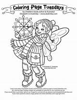 Coloring Pages Winter Fairy January Elizabeth Tuesdays Week Dulemba Mary Month Color Click Visits Snow Getcolorings Each Posted Georgia Printable sketch template