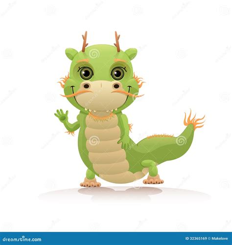 cute chinese dragon stock vector illustration  sign
