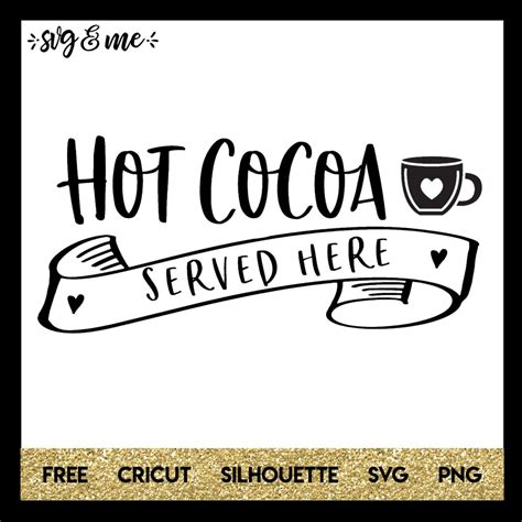 hot cocoa served  svg