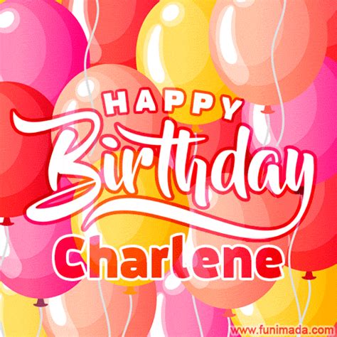 happy birthday charlene colorful animated floating balloons birthday