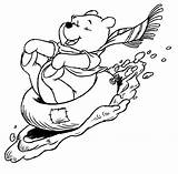 Coloring Winter Disney Pages Winnie Pooh Library Clipart sketch template
