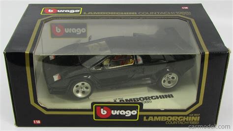 burago  scale  lamborghini countach lps  black