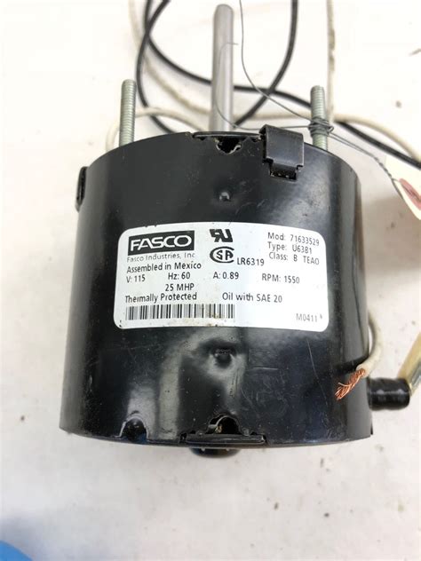 fasco   type ub replacement motor  rpm vac