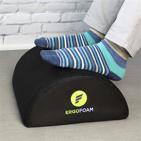 ergofoam foot rest  desk tall breathable mesh foot rest