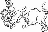 Coloring Cowboy Pages sketch template