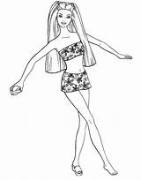 Coloring Pages Barbie Dolls Kids Doll Sheets Colouring Color sketch template