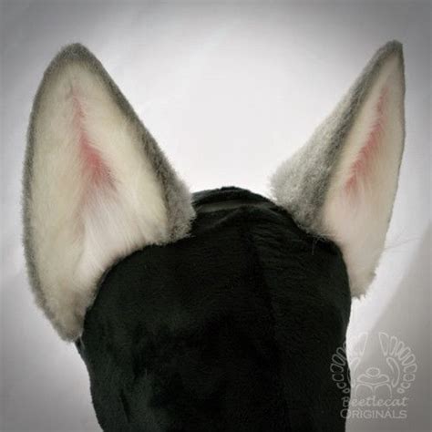 grey wolf ears halloween cosplay silver timber wolf wolf ears animal