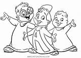 Alvin Chipmunks Cartoon Coloring Version Pages Bagdasarian Janice Karman Moonscoop Productions Ross Copyright sketch template