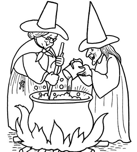 witch halloween coloring pages printable coloring kids coloring kids