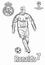 Champions Ronaldo League Cristiano Football Coloring Cr7 Madrid Real Behance Drawing Player Pages Kids Printable Uefa sketch template