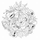 Coloring Pages Enchanted Forest Anti Stress Nature Adult Flowers Book Drawing Relaxation Printable Coloriage Pour Adulte Fleurs Jolie Et sketch template
