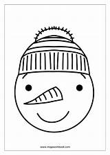 Coloring Snowman Face Christmas Pages Sheets Printable Getcolorings Snow Megaworkbook sketch template