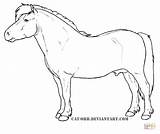 Pony Shetland Coloring Horse Pages Miniature Drawings Drawing Welsh Supercoloring Outline Sketch Printable Template Easy Animal Super Getcolorings Ponies Color sketch template