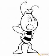 Coloring Maya Bee Pages sketch template