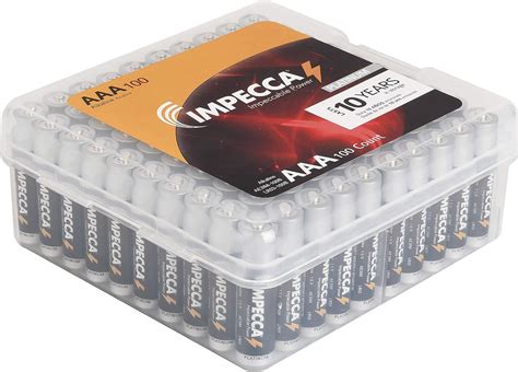 Impecca Aaa Batteries All Purpose Alkaline Batteries 100 Pack High