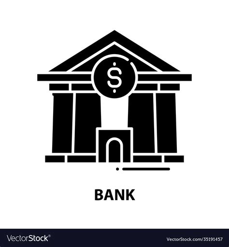 bank symbol icon black sign  editable vector image