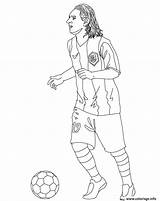 Messi Joueur Barcelone Lionel Colorier Rashford sketch template
