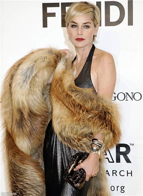 Sharon Stone S Fur Wardrobe Raises Eyebrows In Rome