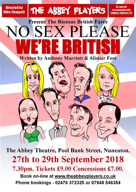 Abbey Players Present No Sex Please We Re British By Anthony