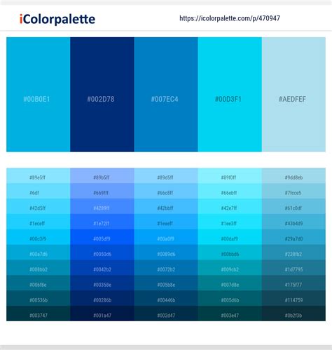 light blue color palette curated collection  color palettes
