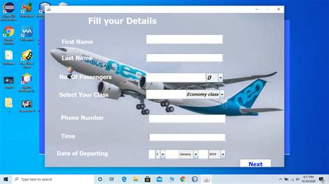 airline ticket reservation system project  java netbeans