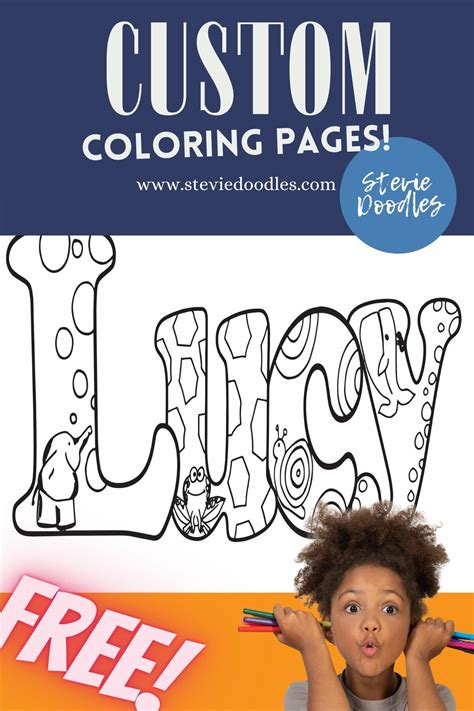 lucy  printable  coloring page stevie doodles