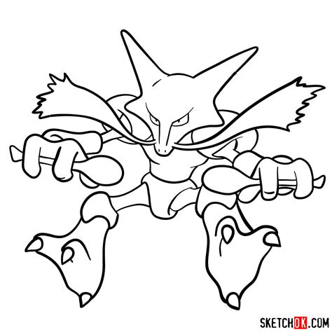 alakazam coloring pages  getcolorings   printable colorings